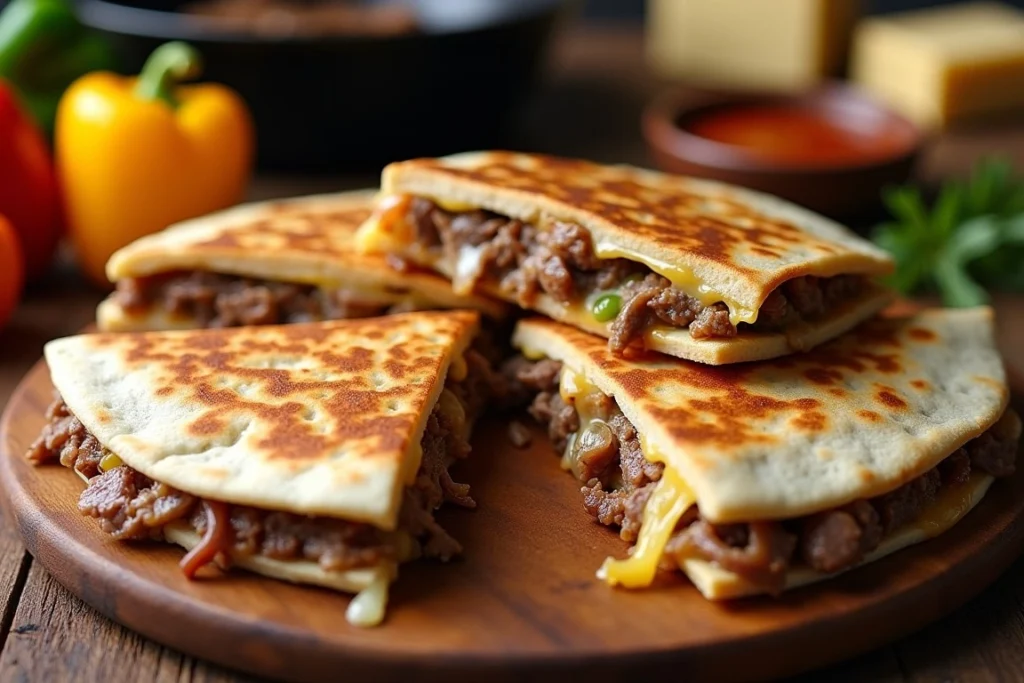 Classic Philly Cheesesteak Quesadilla