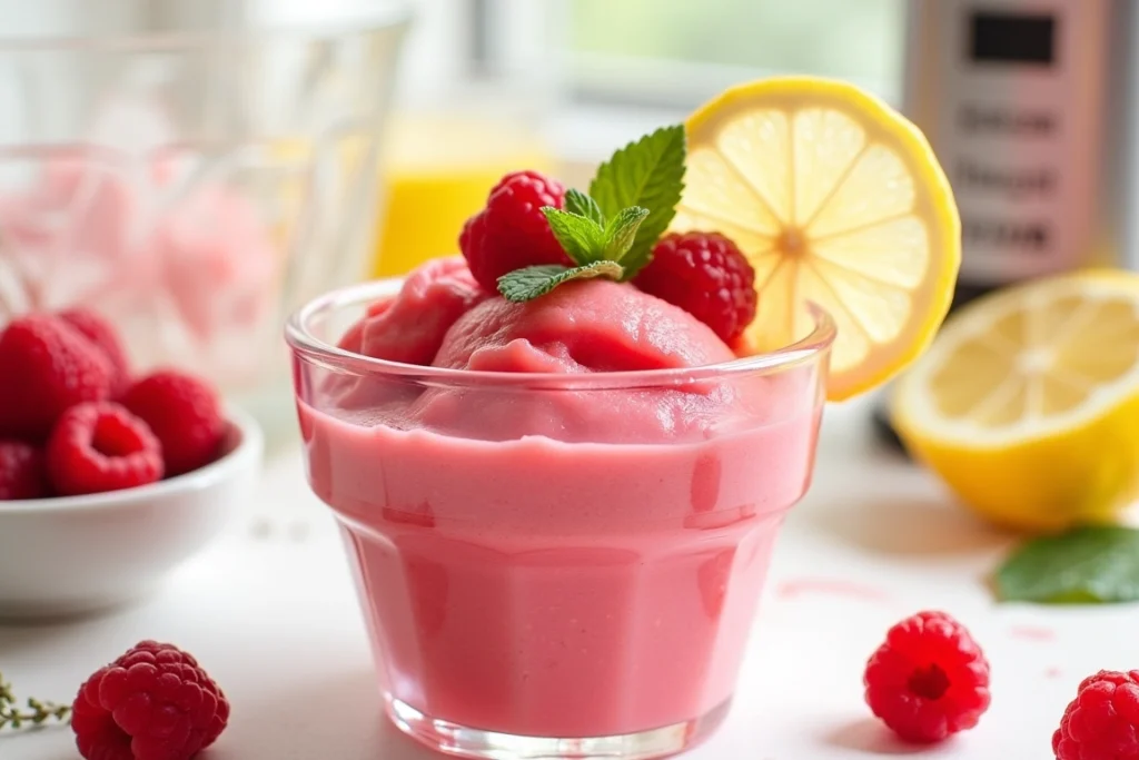 Raspberry Lemon Sorbet