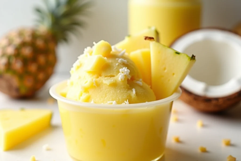 Tropical Coconut Pineapple Sorbet