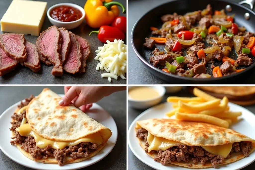 Philly Cheesesteak Quesadilla