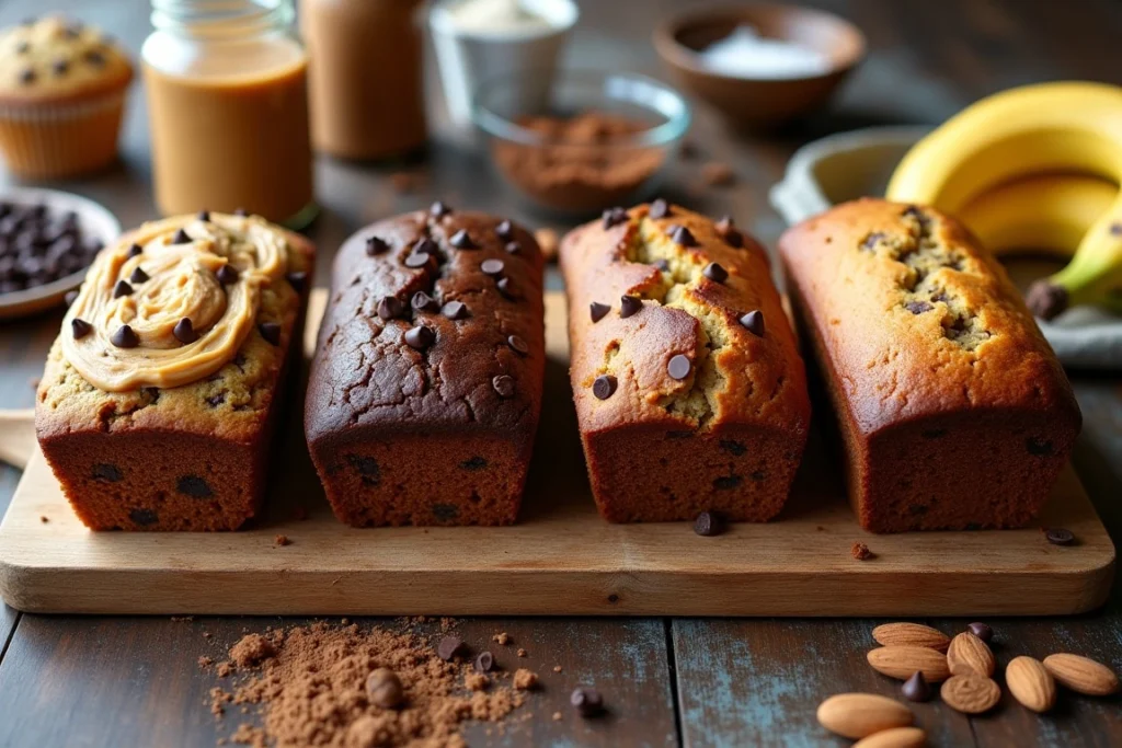 Peanut Butter Chocolate Chip Banana Bread