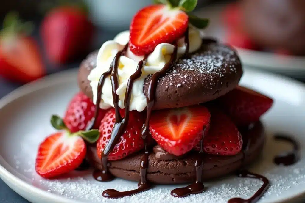 Chocolate-Dipped Strawberry Shortcake