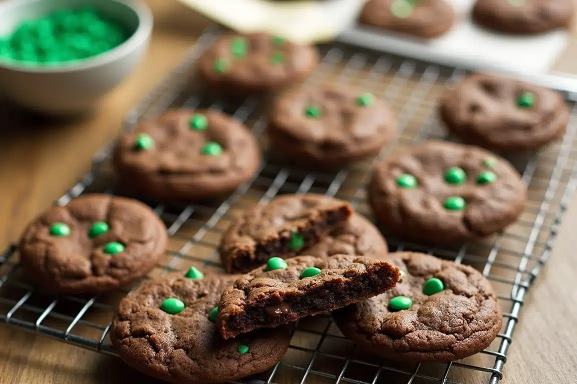 Mint Chocolate Toll House Cookies