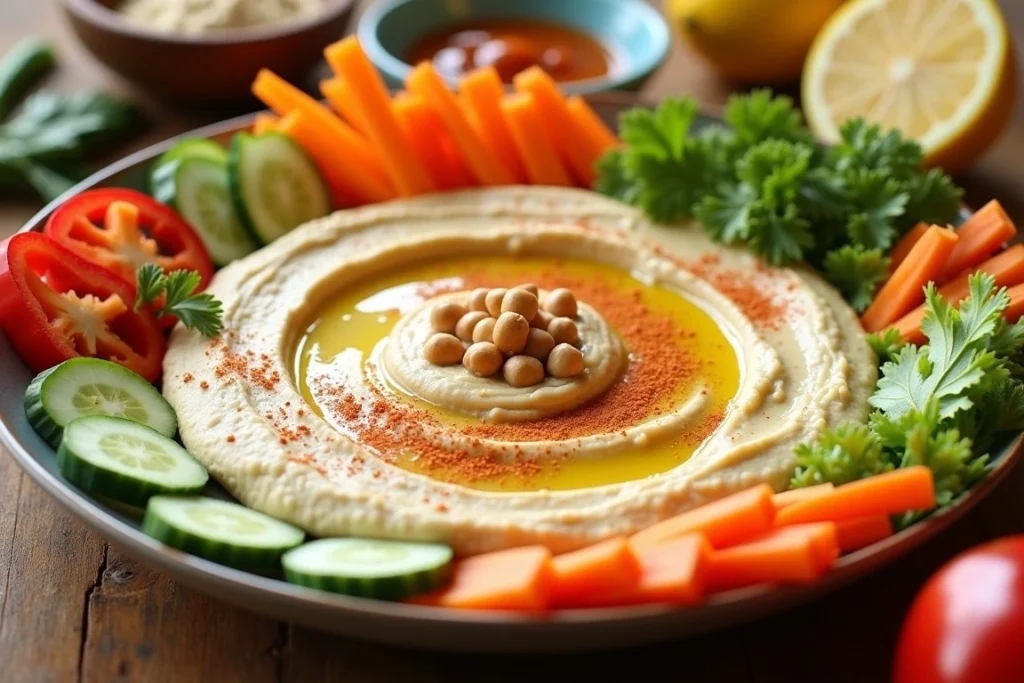 Hummus with Fresh Vegetables