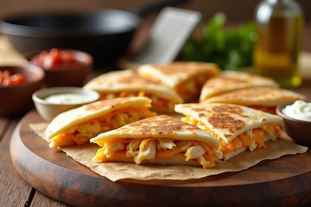 Chicken and Cheese Quesadilla