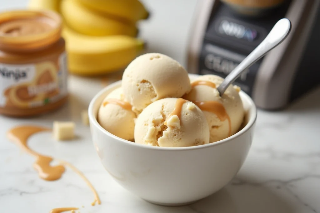 Creamy Banana Peanut Butter Ice Cream