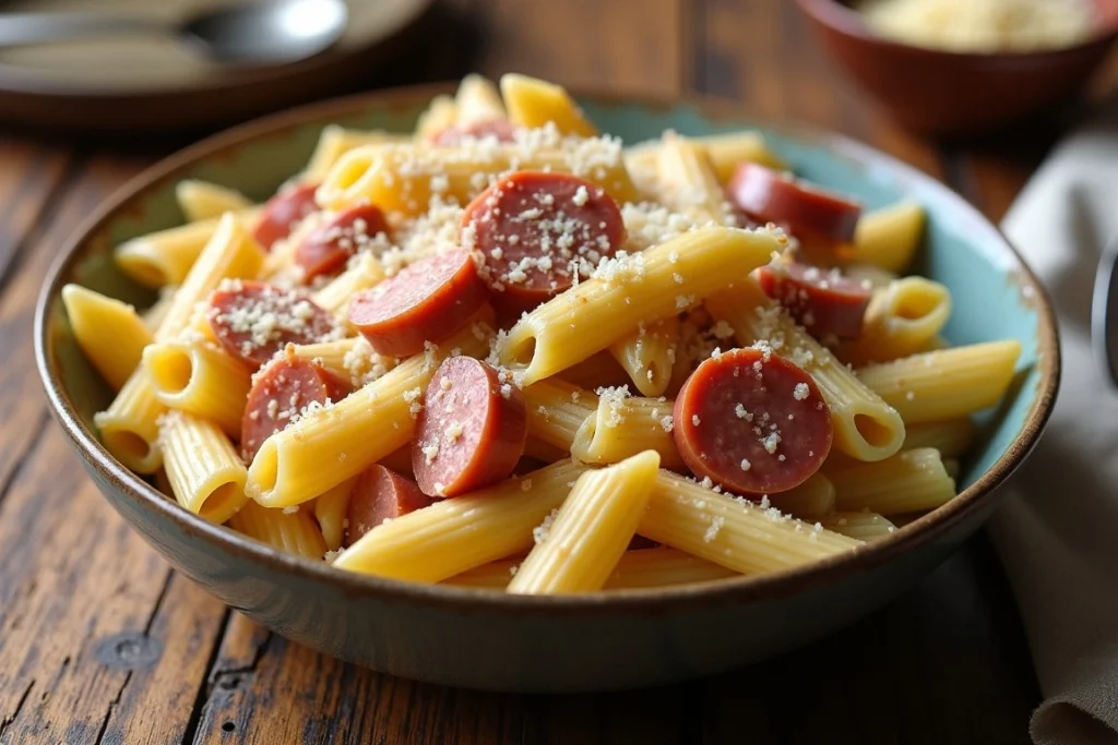 Creamy Kielbasa Pasta