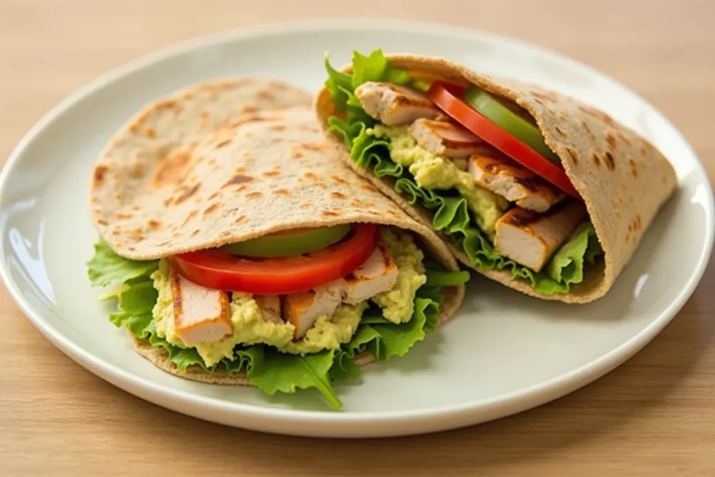 Grilled Chicken Wrap with Avocado