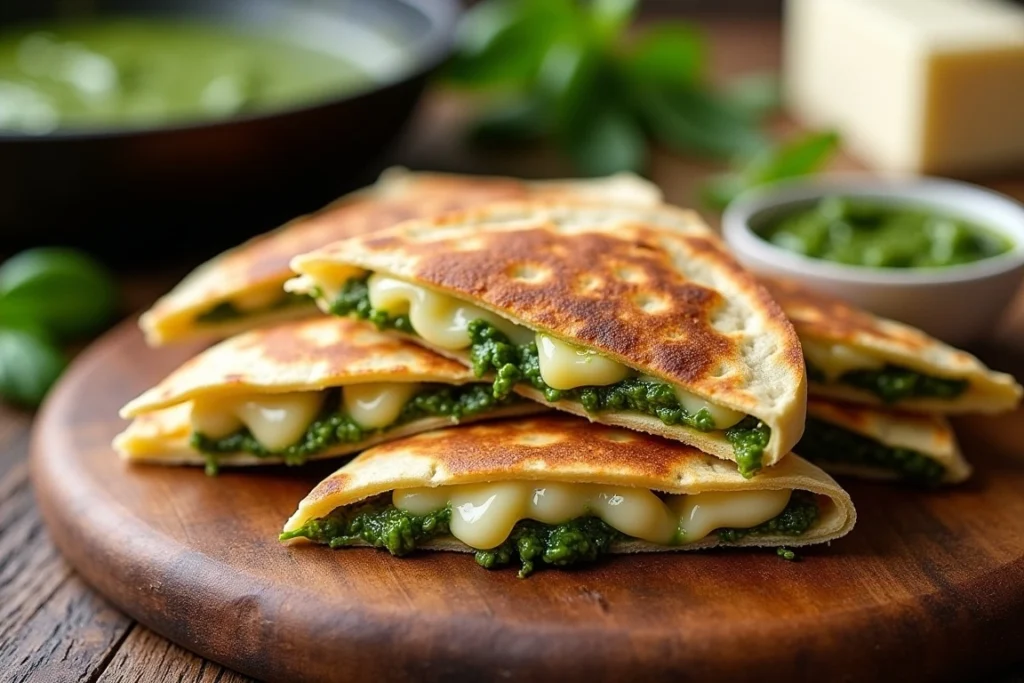 Pesto Chicken Quesadilla