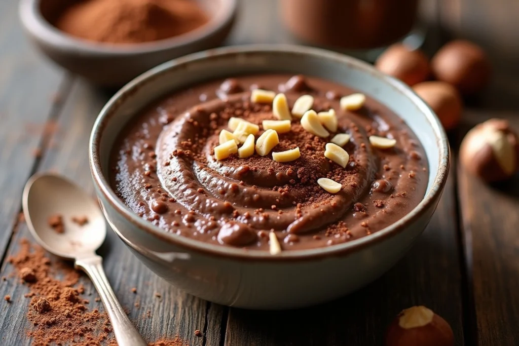 Chocolate Hazelnut Rice Pudding