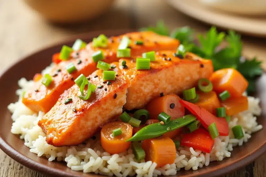 Spicy Salmon Stir-Fry