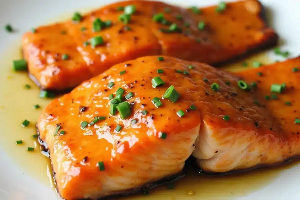 Honey Garlic Glazed Salmon