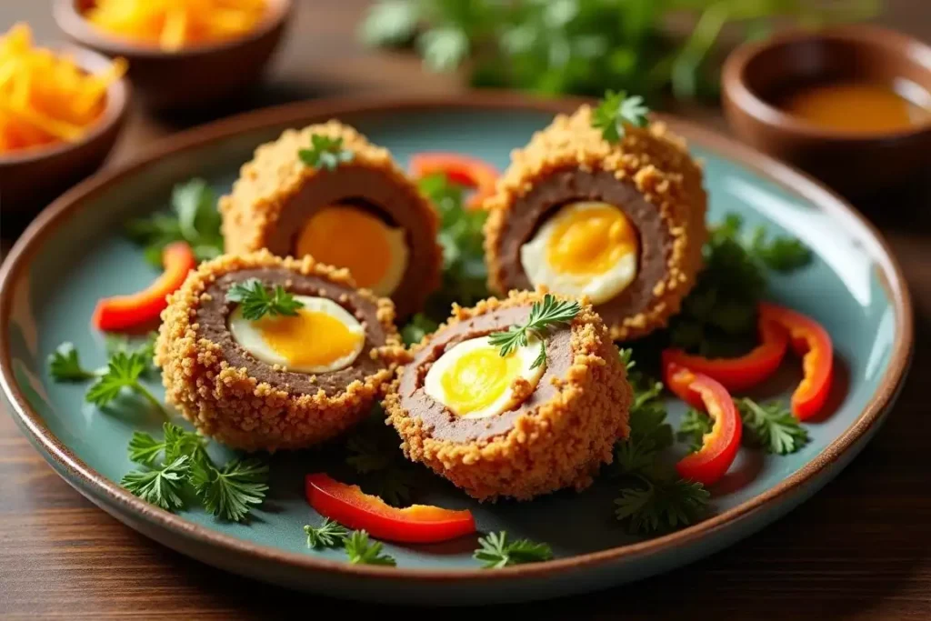 Perfectly cooked armadillo eggs with a crispy golden crust, revealing a rich, cheesy interior