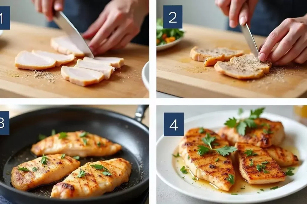 A delicious thin sliced chicken breast recipe, featuring tender, seasoned chicken perfect for quick and flavorful meals.