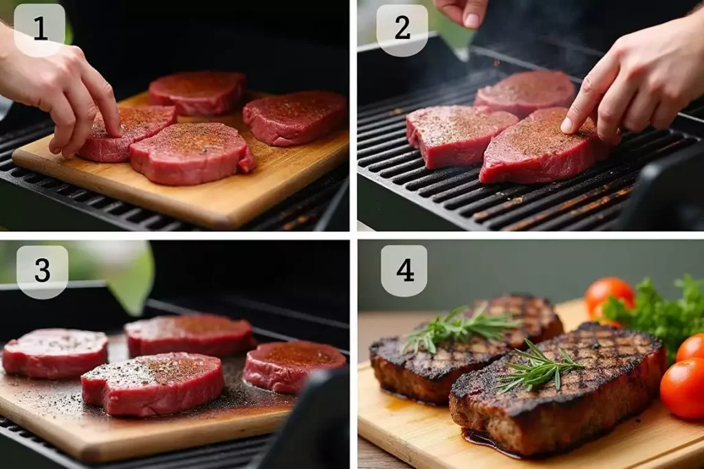 Quick and simple Traeger grill dishes with meats and vegetables ready to serve