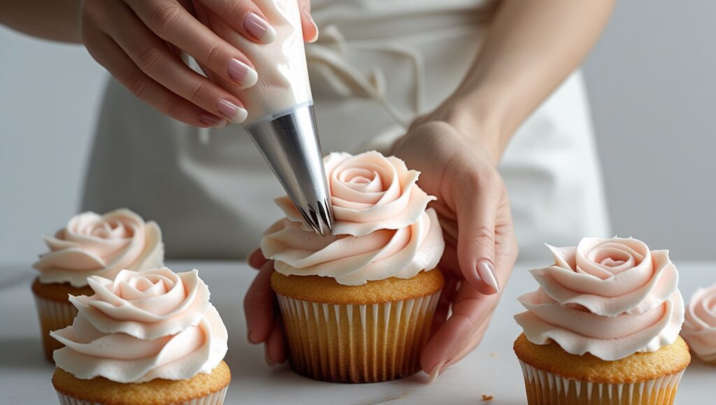 How to Make Rose Cupcakes – A Beautiful Treat That Tastes as Good as It Looks 2 Raspberry Cupcake Rose 1