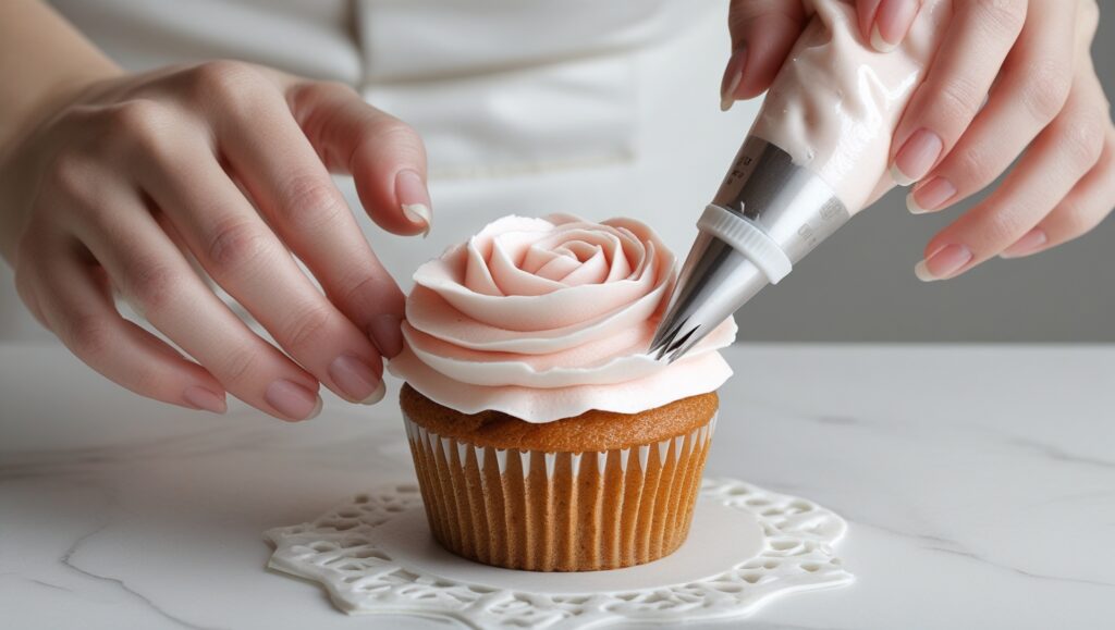 How to Make Rose Cupcakes – A Beautiful Treat That Tastes as Good as It Looks 1 cupcake rose